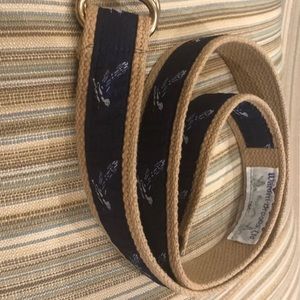 Warden-Brooks Ltd. New York Blue Jay bird belt Size Small.